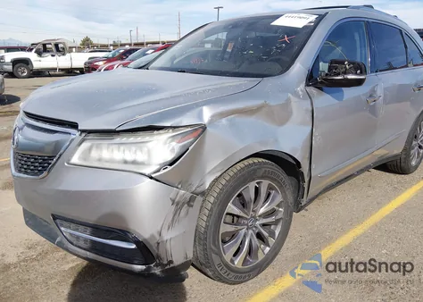 2014 Acura Mdx Technology Package z USA, uszkodzony, nr VIN 5FRYD3H48EB011609